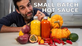 7 steps to make any Hot Sauce  Cayenne Pumpkin or Habanero Passion fruit hot sauce recipe template [upl. by Mcclenon]