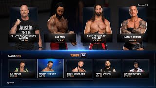 WWE 2K24 Ep 10 RAW VS SMACKDOWN RECRUITING MY TEAM FOR WAR GAMES  PS5 Gp [upl. by Harwill]