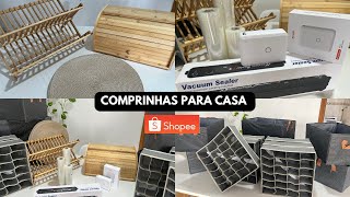 COMPRAS NA SHOPEE  casa decoração e organização [upl. by Kolodgie872]