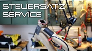 MTB Steuersatz wartenService machen  TUTORIAL German [upl. by Attenohs68]