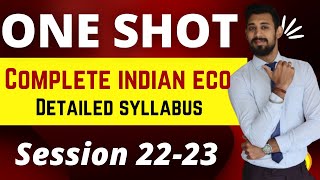 One Shot  Indian eco  Full syllabus  Boards 2023  Class 12 [upl. by Gilles]