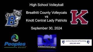 High School Volleyball  Breathitt County vs Knott Central  09302024 [upl. by Bagley]