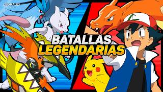 7 BATALLAS de ASH vs POKÉMON LEGENDARIOS 🔥 y singulares [upl. by Ornas]