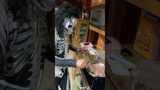 Skelly Cookin Dinner youtubeshorts halloween ￼ [upl. by Kempe321]