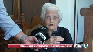 Castignano in festa per i cento anni di Giuseppina Moreschini [upl. by Tremann]