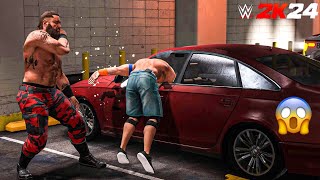 Braun Strowman Smashes John Cena Through Car Windows  Epic WWE Moment [upl. by Ellebasi]