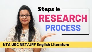 Steps in Research Process Quickest amp Easiest Explanation UGC NET [upl. by Crudden]