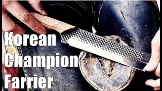 Making the Knife of the Korean Champion Farrier [upl. by Gomar156]