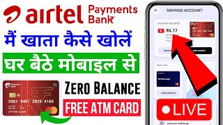 Airtel payment bank account open 2024  Airtel payment bank account open kaise kare  Airtel bank [upl. by Stolzer688]