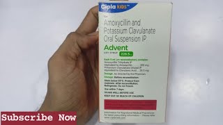 Advent Dry syrup  Amoxycillin amp potassium clavulanate Syrup [upl. by Lester]