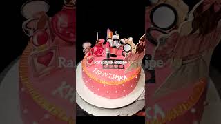 Makeup theme cake chocolatecake cake video recipe [upl. by Wendell607]