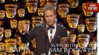 Sam Rockwell wins Supporting Actor BAFTA  The British Academy Film Awards 2018  BBC [upl. by Anazraf]