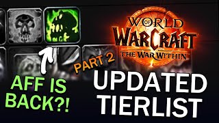 AFFLICTION LOCK Tierlist Update for EVERY Spec in The War Within M [upl. by Serilda]