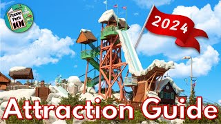 Disneys Blizzard Beach ATTRACTION GUIDE  2024  Water Park in Walt Disney World [upl. by Derron]