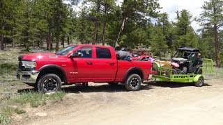 2019 Ram Power Wagon Tradesman a better value than Rebel towing in Rockies [upl. by Airamzul]