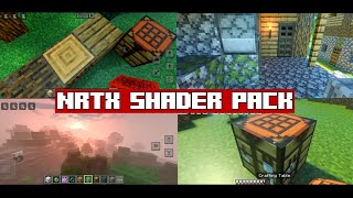 NRTX RENEWED SHADER FOR MCPE 121   RTX LIKE SHADER [upl. by Ellevehs]