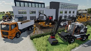 Décaissement dun immeuble de millionnaire en location  Farming Simulator 22 travaux publics [upl. by Aniala]