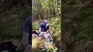 British army hexi folding stove for a pot noodle in the woods North Yorkshire moors [upl. by Jonathon]