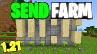 Minecraft PE 121 Infinite Send farm 😍❤️ [upl. by Schaffer]