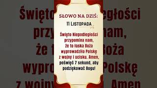 11 listopada Święto Niepodległości Polski🌹💝modlitwa jesus bóg łaska Polska [upl. by Adnwahsal]