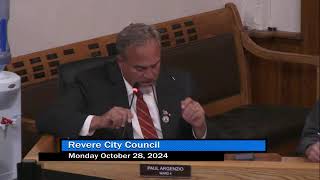 Revere City Council Meeting 102824 [upl. by Christiane]