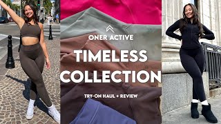 ONER ACTIVE TIMELESS COLLECTION REVIEW amp TRYON HAUL  SIZING PRICING amp LAUNCH DETAILS [upl. by Ho]