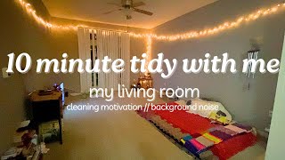 Tidy My Living Room With Me  relaxing cleaning motivation background noise [upl. by Heyde317]