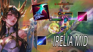 HOW TO IRELIA MID BUILD AND RUNES  WILD RIFT IRELIA GAMEPLAY [upl. by Idnac]