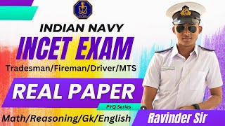 Navy Civilian Original Paper with Solution  Navy TradesmanfiremandriverMTSChargeman PYQs Paper [upl. by Arella]