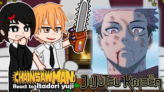 Chainsaw Man react to FutureItadori  jujutsu Kaisen  Gacha React [upl. by Redmond]