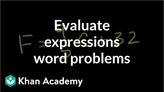 How to evaluate an expression using substitution  Algebra I  Khan Academy [upl. by Nordin314]