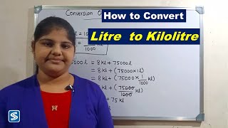 Litrel to Kilolitrekl  How To Convert Litre to Kilolitre  Conversion of Liter To Kiloliter [upl. by Eimas]