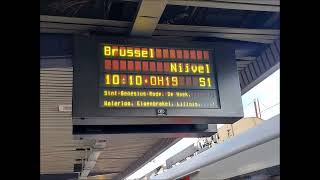 NMBS  SNCB omroep  announcement S1 Brussel amp Nijvel  AntwerpenBerchem BE [upl. by Amabil]