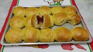 RECEITA Pão Doce Recheado com Goiabada [upl. by Bertram]