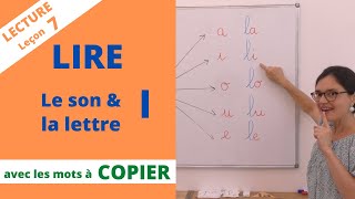 Lecture 7  le son l la lettre l Apprendre à lire CP maternelle méthode syllabique [upl. by Lacym]