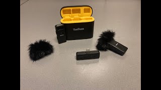 TeoTeeo Wireless Lavalier Microphone  Test and Review [upl. by Nylakcaj730]