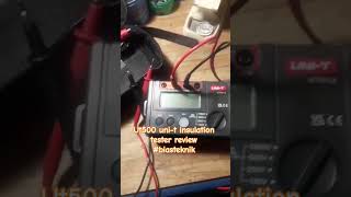 Ut500 unit insulation tester review biasteknik [upl. by Ettellocin]