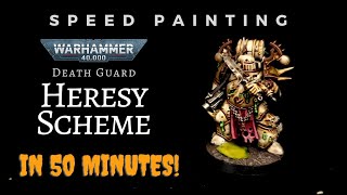 Speed Painting Heresy Style Death Guard [upl. by Eniloj785]