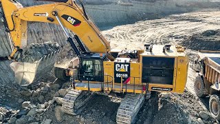 Caterpillar 6015B Excavator Loading Caterpillar Dumpers  Sotiriadis Mining Works [upl. by Sidonie]