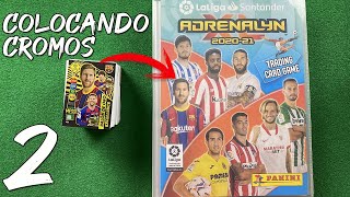 ALBÚM CASI COMPLETO COLOCANDO CARTAS ADRENALYN XL 202021 LIGA SANTANDER 2 [upl. by Pyle]