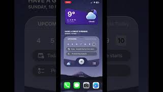 Beveled Widgy for iOS Widgy featuring a smooth and subtle transition ios homescreen widgy [upl. by Golter]