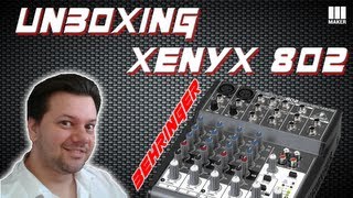 Unboxing  Mesa de Som Behringer Xenyx 802  Português [upl. by Terrab]