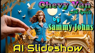 Chevy Van with lyrics by Sammy Johns with an AI Slideshow [upl. by Htiekal442]