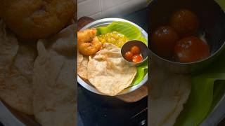 Unga Veetla inaiku ena breakfast   Poori Masala food shorts [upl. by Lednek525]