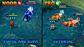 POPOL AND KUPA TUTORIAL  MASTER POPOL AND KUPA IN JUST 15 MINUTES  BUILD COMBO AND MORE  MLBB [upl. by Aihsenyt]