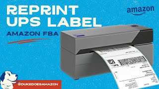 How To Reprint a UPS Label in Amazon Seller Central [upl. by Artekal]