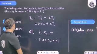 \2 g\ of an nonvolatile solute is added to \500 g\ of solvent freezing point of pure solve [upl. by Ellednahs]