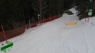 BLACK run called Super Megeve then Green Rosiere MEGEVE ski resort  GoPro HD POV Skiing  Feb 2024 [upl. by Karas19]