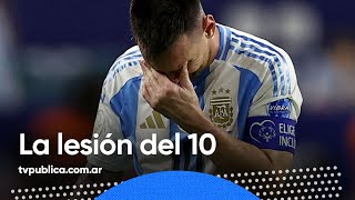 La lesión de Lio Messi  Zona Mixta [upl. by Jemimah]