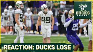 REACTION Oregon loses a heartbreaker to Washingtonagain  Oregon Ducks Podcast [upl. by Melba840]